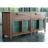 Indoor Mahogany Toppe Glass sideboard