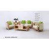 Indoor Mahogany Belleza Living Set