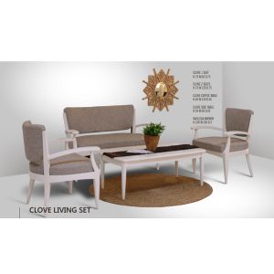 Indoor Mahogany Clove Living Set