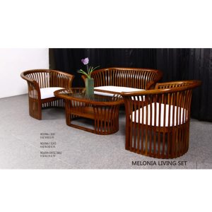 Indoor Mahogany Melonia Living Set