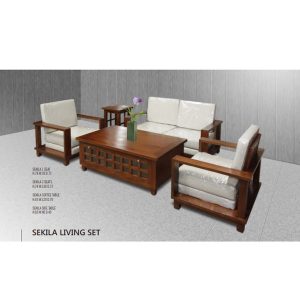 Indoor mahogany Sekila Living Set