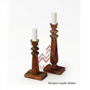 Wood Candle Holder