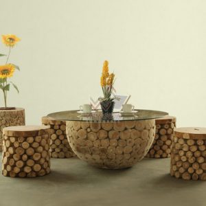 Bowl Wooden Living Set