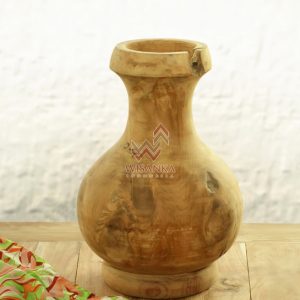 Bottle Wooden Vase