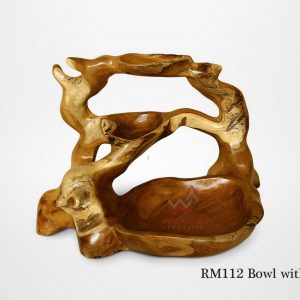 Wooden Bowl with Handle